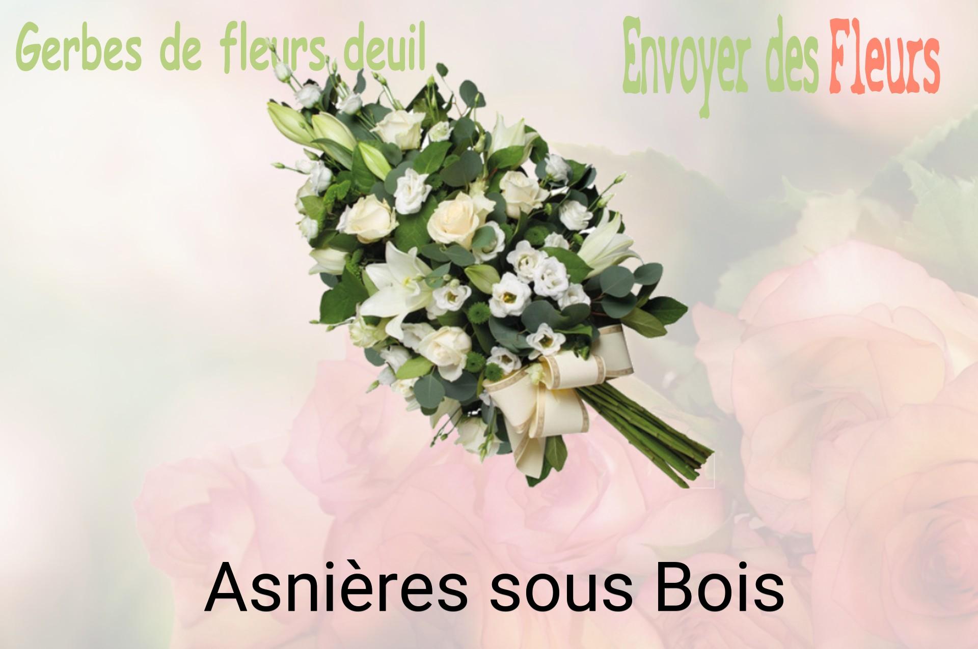 Gerbe de fleurs de deuil livrée à Asnières-sous-Bois